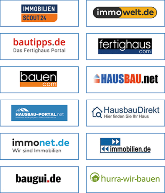 BAUMEISTER-HAUS hat zahlreiche Kooperationen mit den größten Online-Portalen BAUMEISTER-HAUS hat zahlreiche Kooperationen mit den größten Online-Portalen