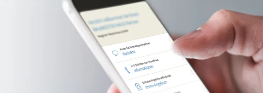Webseite von Baumeister-Haus am Smartphone